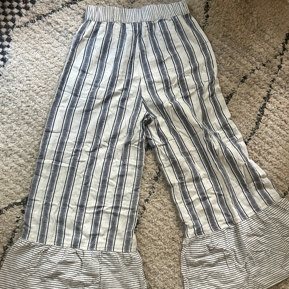 Tigerlily Navy and White Striped Wide-Leg Jumpsuit Women's Kapono Pant new - Picture 11 of 11
